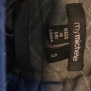 Gray pinstripe pants